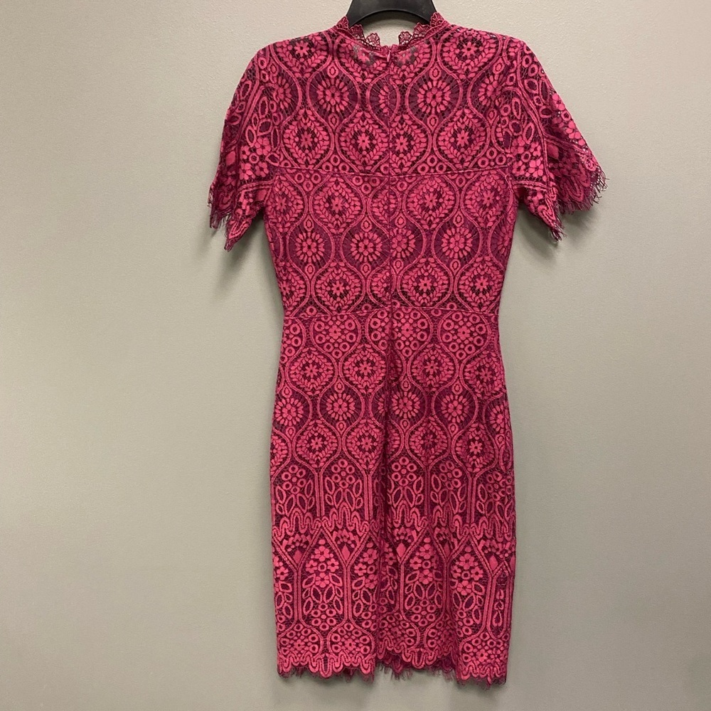Lulu’s Remarkable Burgundy Lace Dress Size Medium - Picture 11 of 15